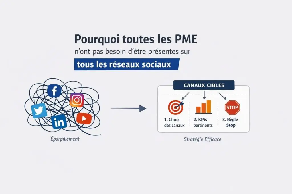Pourquoi toutes les PME n’ont pas besoin d’être présentes sur tous les réseaux sociaux