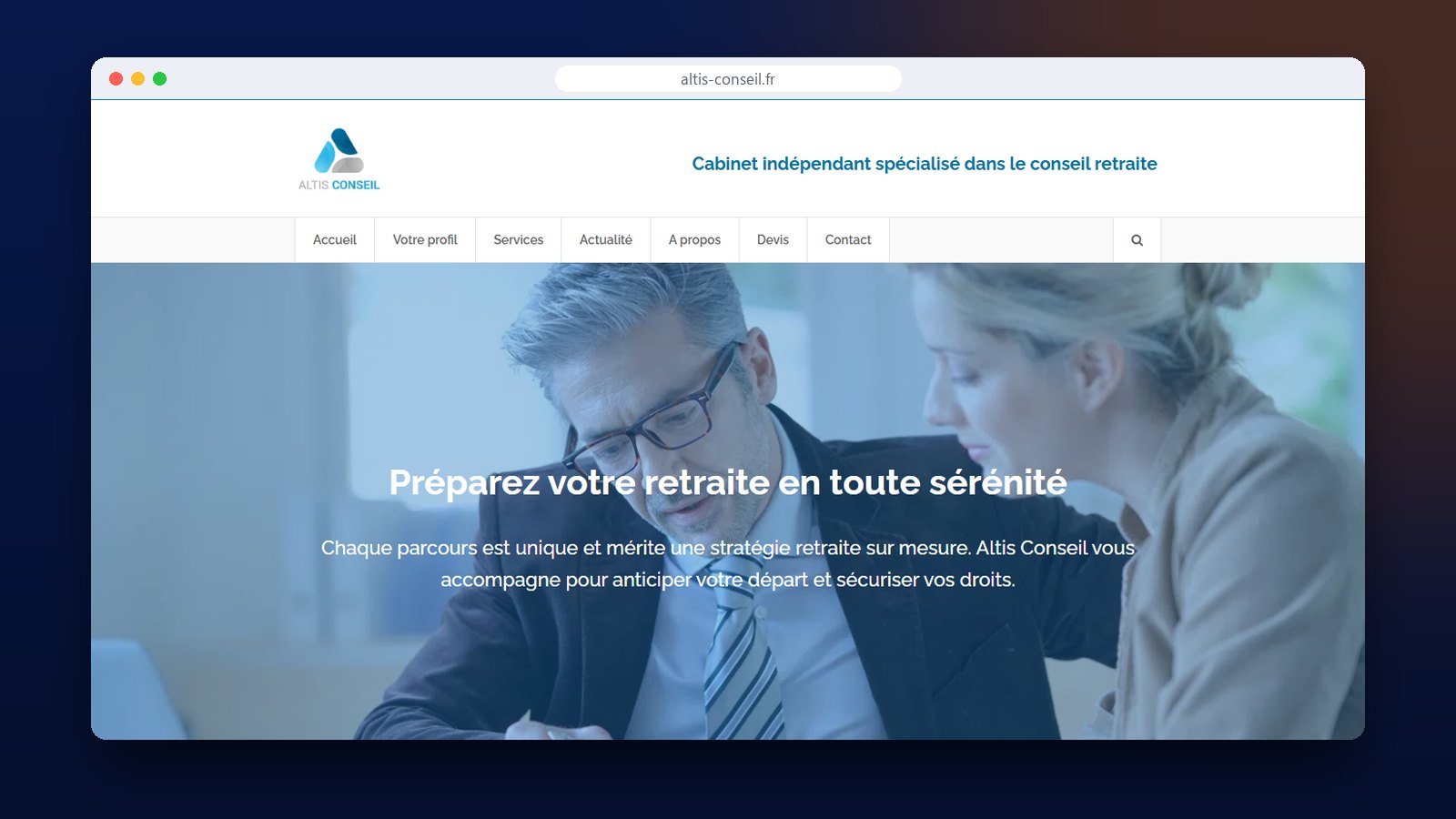 Altis Conseil : un accompagnement SEO qui a placé un cabinet de conseil retraite en tête de Google