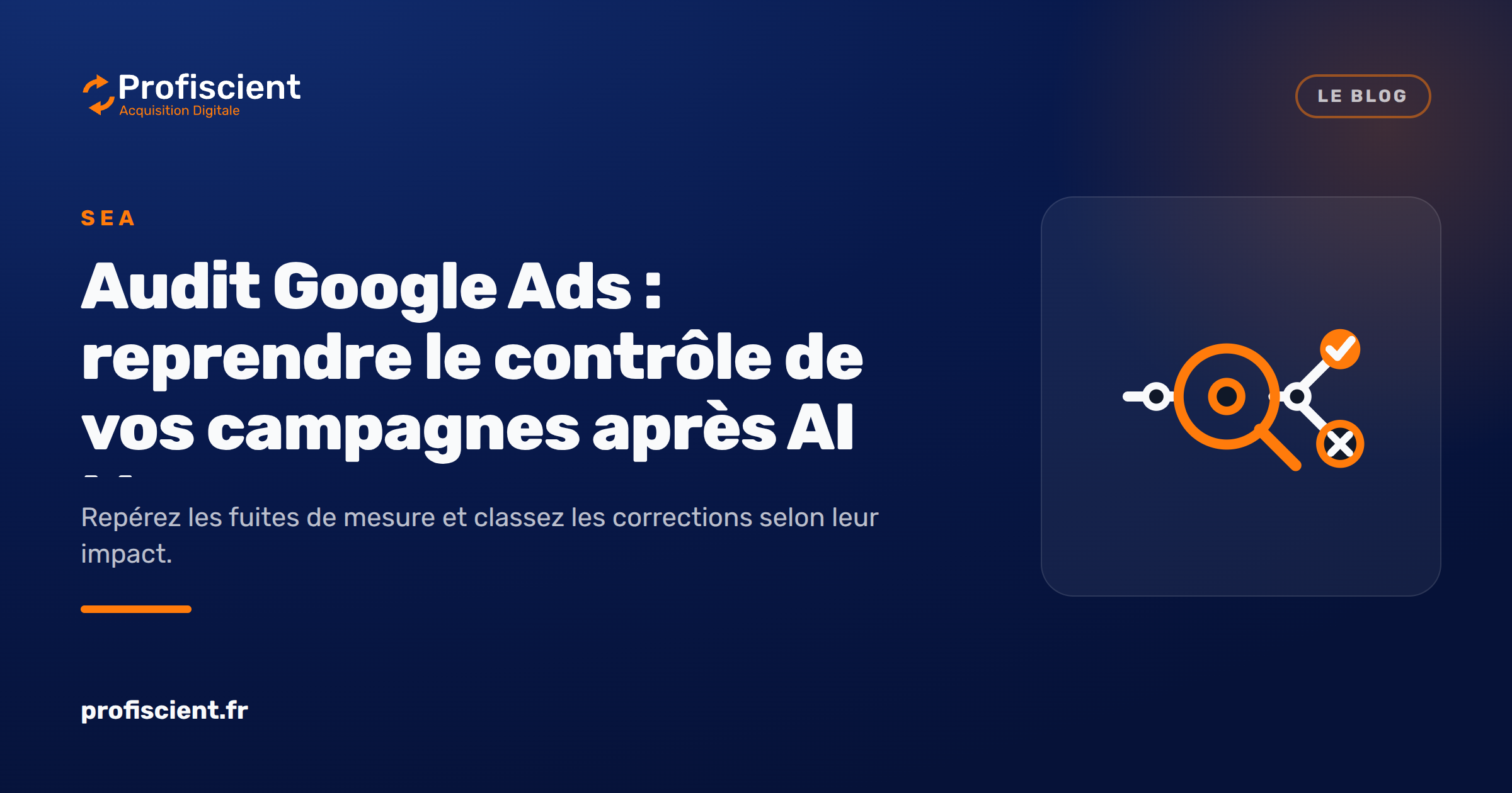 Audit Google Ads : reprendre le contrôle de vos campagnes après AI Max